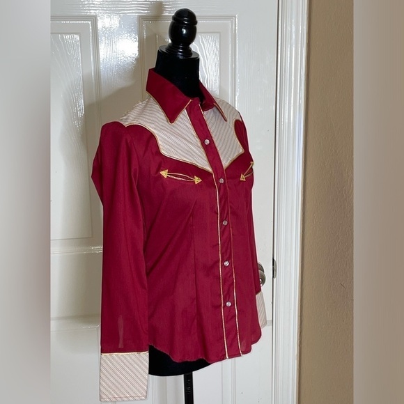 Vintage Avante West Shirt 9/10 See Measurements​​​​​​​​ - Picture 4 of 11